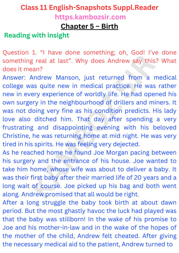 Chapter 5 – Birth Solution