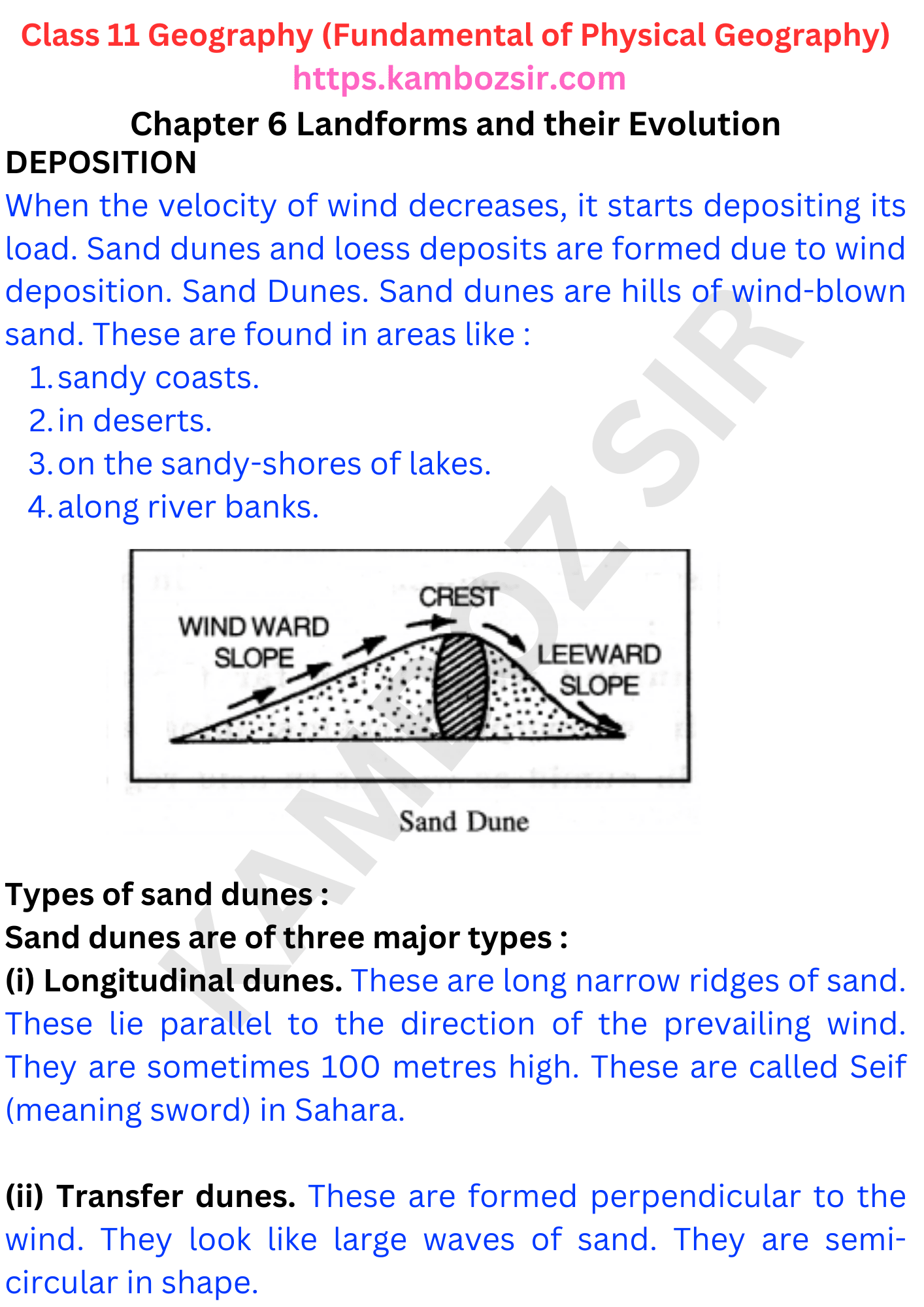 Class 11 Geography Chapter 6 Landforms and their Evolution Solution ...